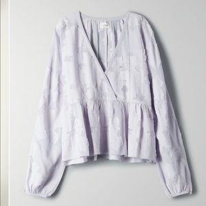 Like New Wilfred/Aritzia Peplum Blouse Sz XXS